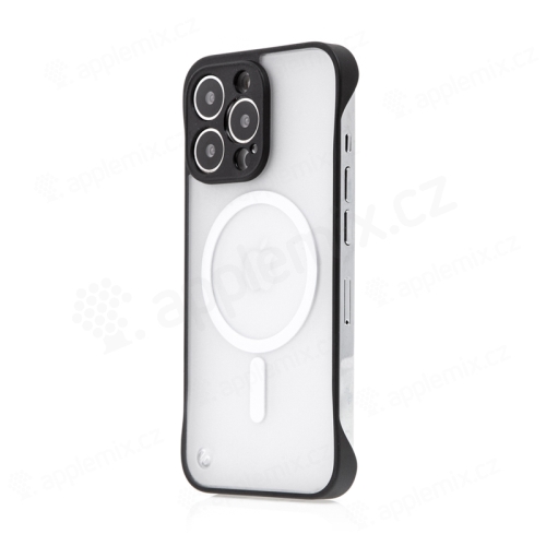 Kryt pre Apple iPhone 13 Pro + krúžok - podpora MagSafe - plast/guma - čierny