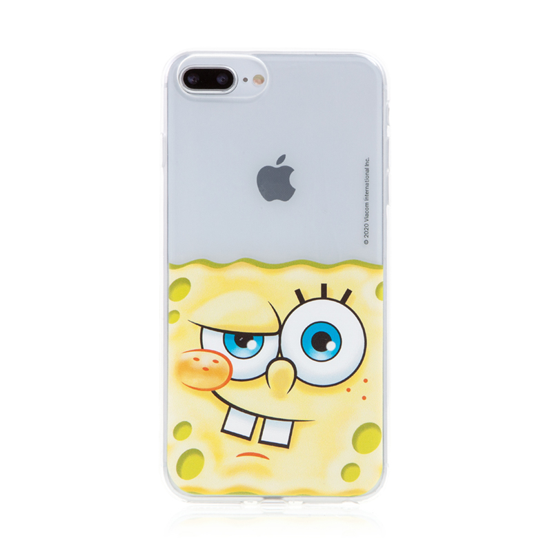 Kryt Sponge Bob pro Apple iPhone 7 Plus / 8 Plus - gumový - potutelný Sponge Bob; NPCSBOB10252