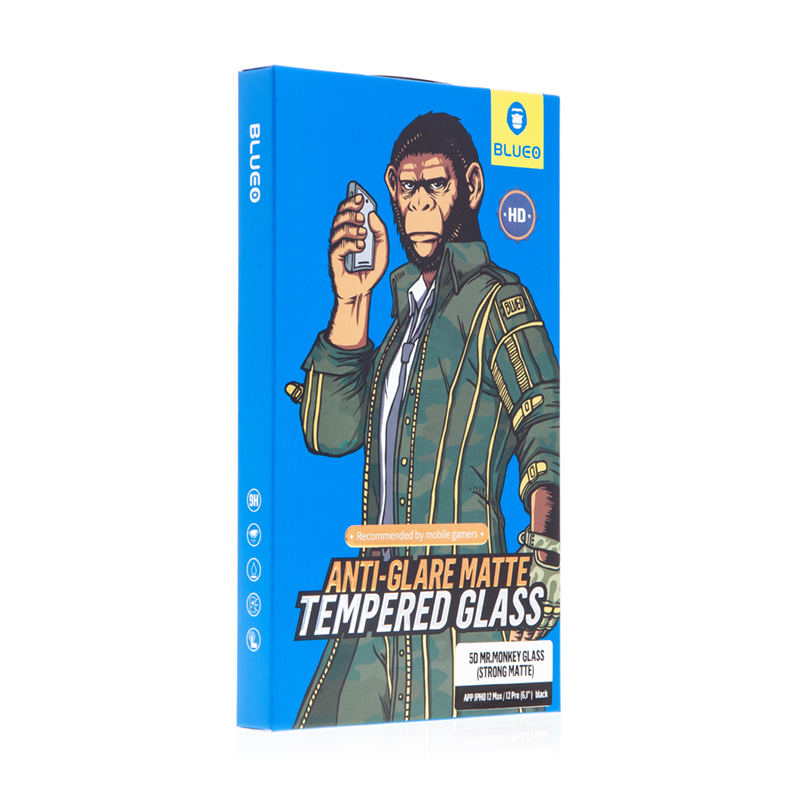 Tvrzené sklo (Tempered Glass) Mr.MONKEY pro Apple iPhone 12 / 12 Pro - přední - matné - 2,5D - 0,3mm
