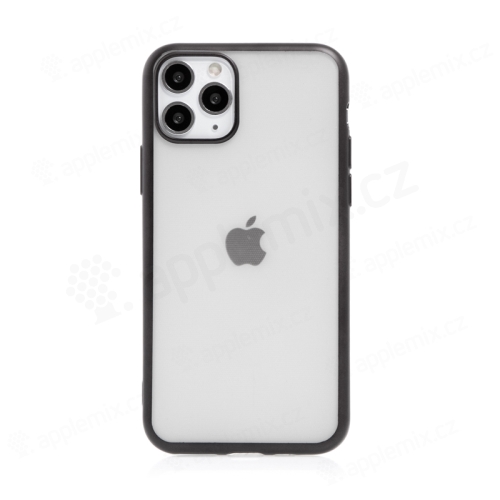 Kryt FORCELL Electro Matt pre Apple iPhone 11 Pro - gumový - transparentný / čierny