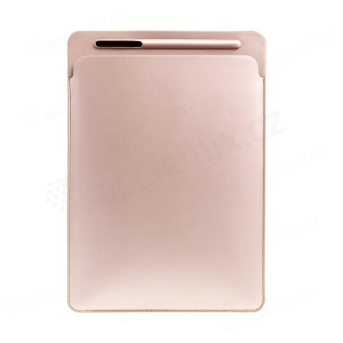 Puzdro/kryt pre Apple iPad Pro 12,9 / 12,9 (2017) - Vrecko na Apple Pencil - umelá koža - zlaté