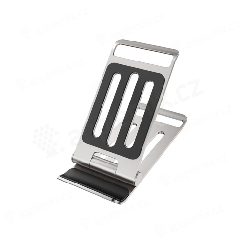 Stojánek DUDAO F14 pro Apple iPhone - skládací - kovový - stříbrný