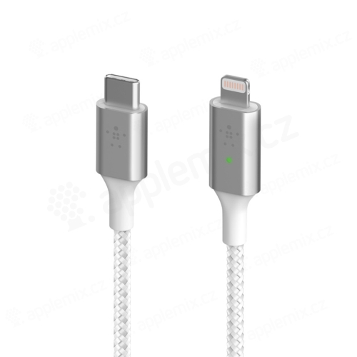BELKIN synchronizačný a nabíjací kábel USB-C na Lightning pre zariadenia Apple - biely - MFi - 1,2 m