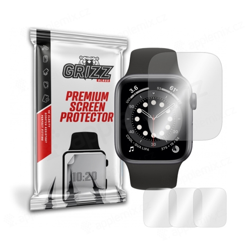 Ochranná Hydrogel fólie GRIZZGLASS pro Apple Watch 38mm 1 / 2 / 3 - čirá - sada 3ks