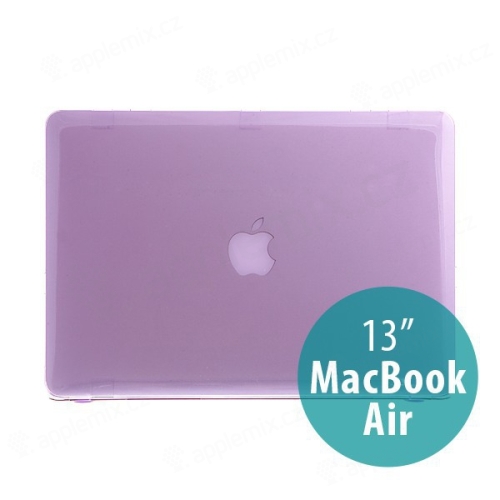 Tenké ochranné plastové puzdro pre Apple MacBook Air 13.3 - lesklé - fialové