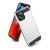 Kryt pre Apple iPhone 12 mini - brúsený povrch - plast / guma - čierny / strieborný