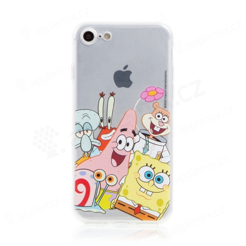 Kryt Sponge Bob pro Apple iPhone 7 / 8 / SE (2020) / SE (2022) - gumový - Sponge Bob s kamarády