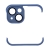 Bumper / mini rámeček pro Apple iPhone 14 + tvrzené sklo na čočky kamery - silikonový - modrý