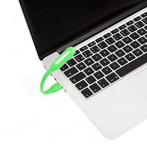 Designová mini USB LED lampička / světlo - zelená
