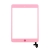 Dotykové sklo (digi displej) + konektor IC a flex s tlačidlom Home Button pre Apple iPad mini / mini 2 (Retina) - ružové