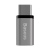 Redukce / adaptér Baseus micro USB / USB-C - šedá - space grey