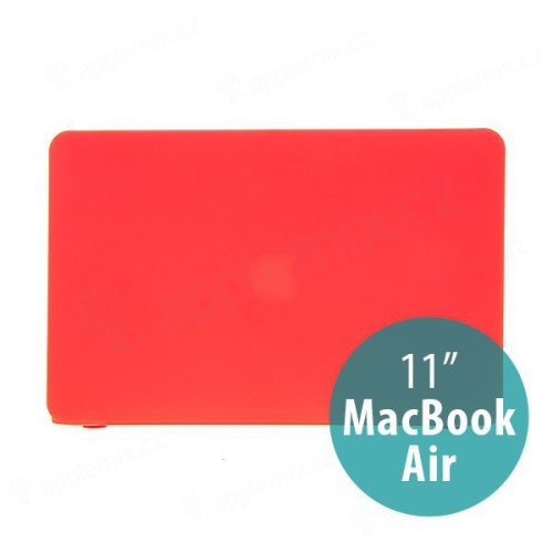 Tenké ochranné plastové puzdro pre Apple MacBook Air 11,6 - matné - červené