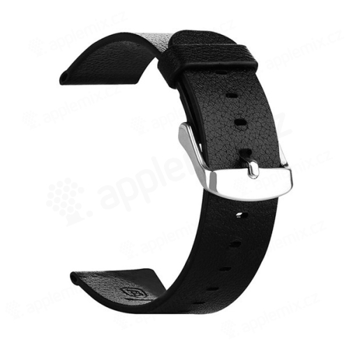 Kožený remienok BASEUS pre Apple Watch 38 mm Series 1 / 2 / 3 - čierny