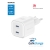 SWISSTEN 20W nabíjačka / napájací adaptér - 2x USB-C - GaN - biely