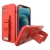 Kryt pre Apple iPhone 12 - Remienok / šnúrka - Gumový - Červený
