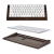 Podstavec / stojánek SAMDI pro klávesnici Apple Magic Keyboard - dřevěný - tmavě hnědý
