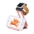 Hliníkový nabíjecí stojánek HOCO pro Apple iPhone a Apple Watch 38mm / 42mm - růžově zlatý (rose gold)
