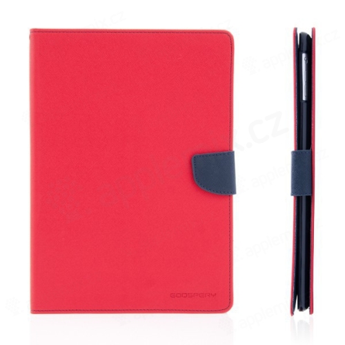Ochranné pouzdro se stojánkem a prostorem pro platební karty pro Apple iPad Air 1.gen. - červeno-modré
