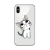 Kryt pro Apple iPhone X / Xs - gumový - vzhlížející kotě