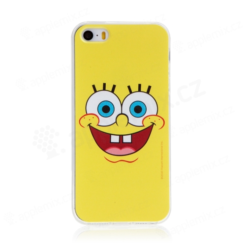 Kryt Sponge Bob pre Apple iPhone 5 / 5S / SE - gumový - Sponge Bob