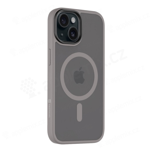 Kryt TACTICAL Hyperstealth pro Apple iPhone 15 - podpora MagSafe - světle šedý