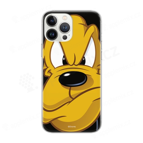Kryt DISNEY pre Apple iPhone 12 / 12 Pro - Pes Pluto - gumový - čierny