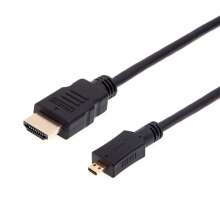 Kabel PREMIUM CORD - HDMI-A na micro HDMI-D - černý - 2m