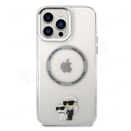 Kryt KARL LAGERFELD pro Apple iPhone 13 Pro Max - podpora MagSafe - NFT - plastový / gumový - průhledný
