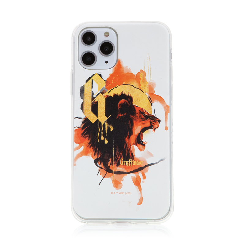 Kryt Harry Potter pro Apple iPhone 11 Pro - gumový - lev Nebelvíru - bílý; WPCHARRY6049