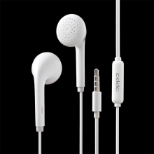 Sluchátka OPPO s tlačítkem a mikrofonem pro Apple zařízení - bílá