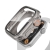 Kryt + tvrzené sklo pro Apple Watch 7 / 8 / 9 41mm - 360° ochrana - plastový - titanový