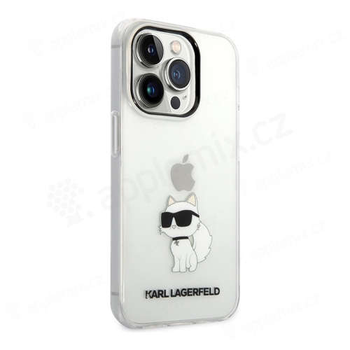 Kryt KARL LAGERFELD Choupette NFT pro Apple iPhone 14 Pro - plastový / gumový - průhledný