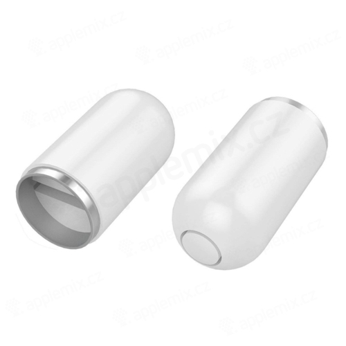 Náhradní magnetická čepička / krytka pro Apple Pencil 1 - plastová - bílá