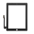 Dotykové sklo (touch screen) pro Apple iPad 3. / 4.gen. - černé - kvalita A+