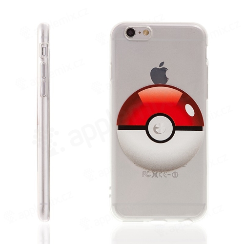 Kryt pro Apple iPhone 6 / 6S gumový - Pokemon Go / Pokeball 3D