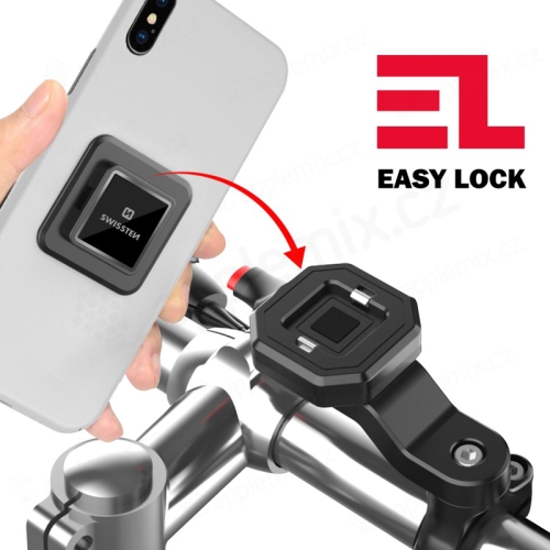 Držiak na bicykel SWISSTEN Easy Lock pre Apple iPhone - univerzálny