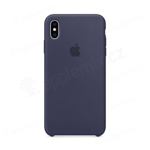 Originální kryt pro Apple iPhone Xs Max - silikonový - půlnočně modrý