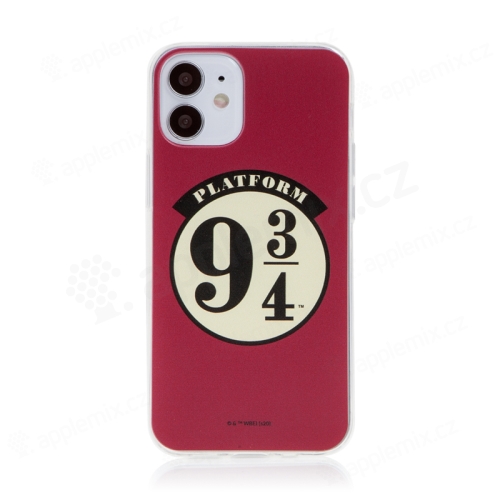 Kryt Harry Potter pre Apple iPhone 12 mini - gumový - platforma 9 a 3/4 - červený