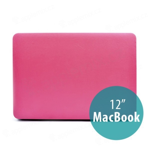 Plastový obal / kryt pro Apple MacBook 12 Retina (rok 2015) - povrch umělá kůže
