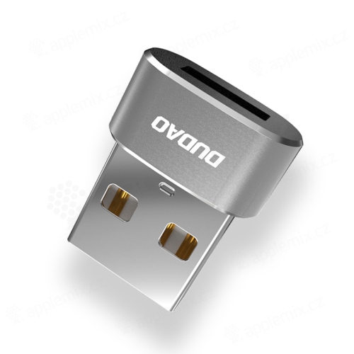 DUDAO Redukcia / adaptér - USB-C samica / USB-A samec - oválny - čierny