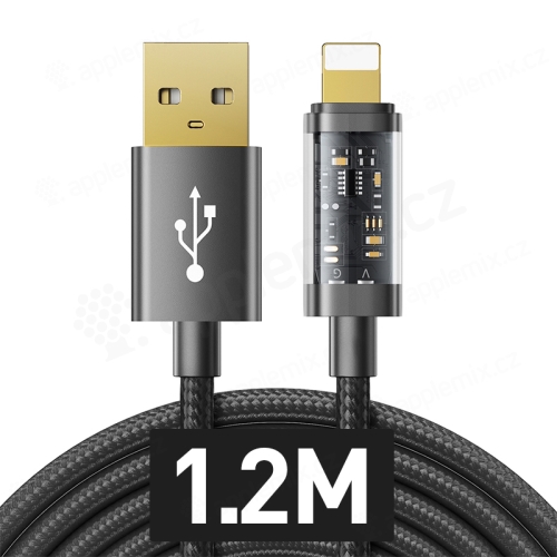 Synchronizačný a nabíjací kábel JOYROOM - USB-A / Lightning pre Apple iPhone - 1,2 m - čierny