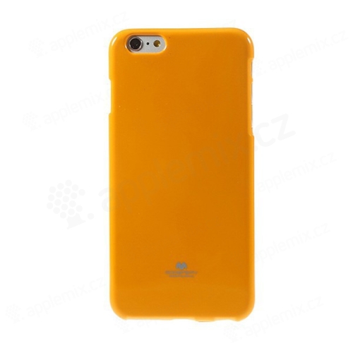 Kryt Mercury Goospery pro Apple iPhone 6 Plus / 6S Plus gumový - oranžový s třpytivými prvky