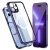 Kryt pre Apple iPhone 14 Pro - 360° ochrana - podpora MagSafe - sklo/kov - fialový