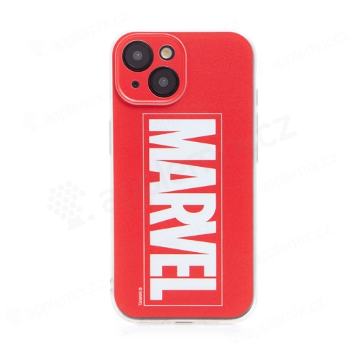 Kryt MARVEL pro Apple iPhone 15 - gumový - červený