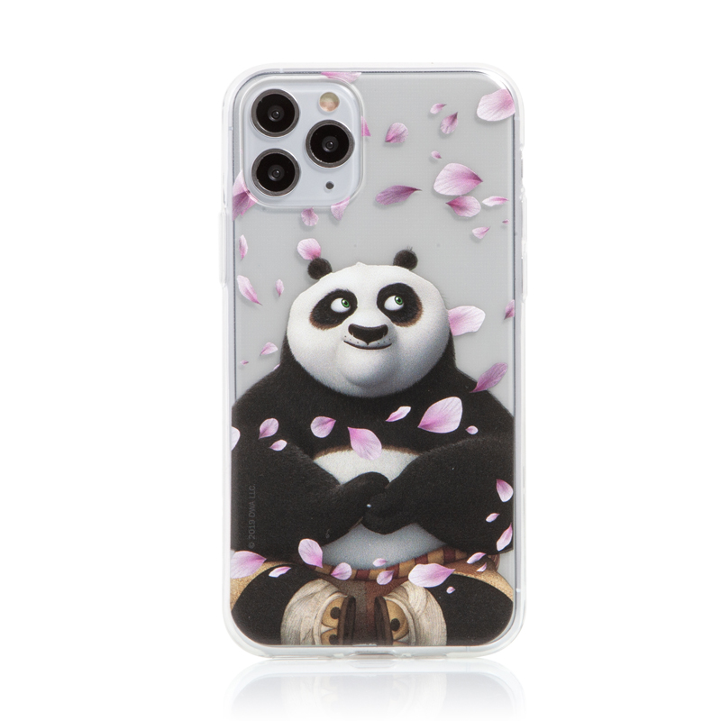 Kryt Kung Fu Panda pro Apple iPhone 11 Pro - gumový - Po a okvětní lístky; DWPCKFPAN158