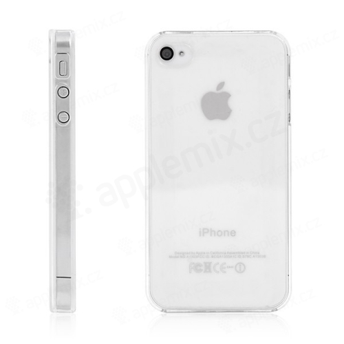 Ochranný plastový kryt pro Apple iPhone 4 / 4S - průhledný