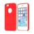 Kryt pro Apple iPhone 5 / 5S / SE - gumový - příjemný na dotek - výřez pro logo - červený