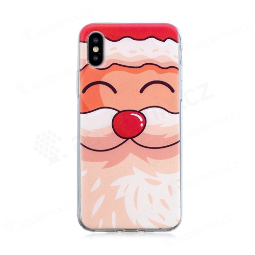 Kryt pre Apple iPhone Xs Max - Santa Claus - gumový