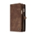 CASEME puzdro / peňaženka pre Apple iPhone 7 Plus / 8 Plus - umelá koža - svetlohnedá