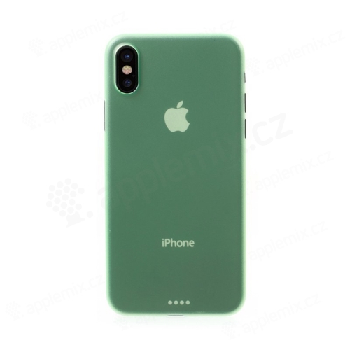 Kryt pro Apple iPhone X - ochrana čočky - ultratenký - plastový - zelený